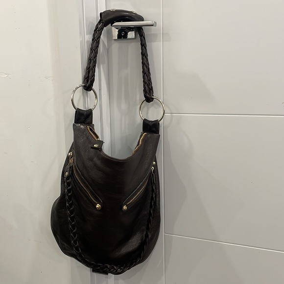 Aleya New York Brown Leather Wendy Large Hobo Bag